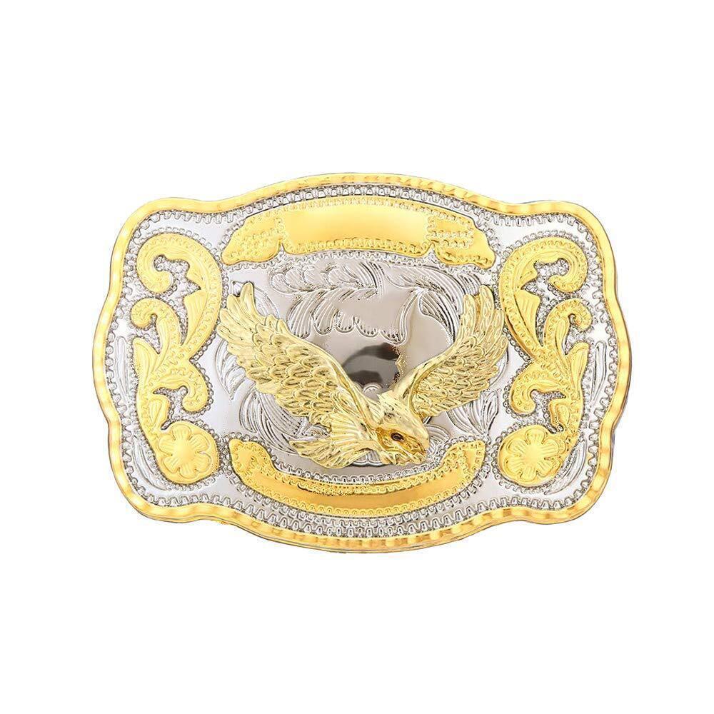 1919 Man's Western Belt Buckle Cowboy Rodeo Gold Belt Buckle